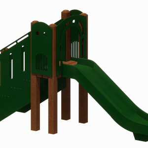 48" Freestanding Poly Straight Slide