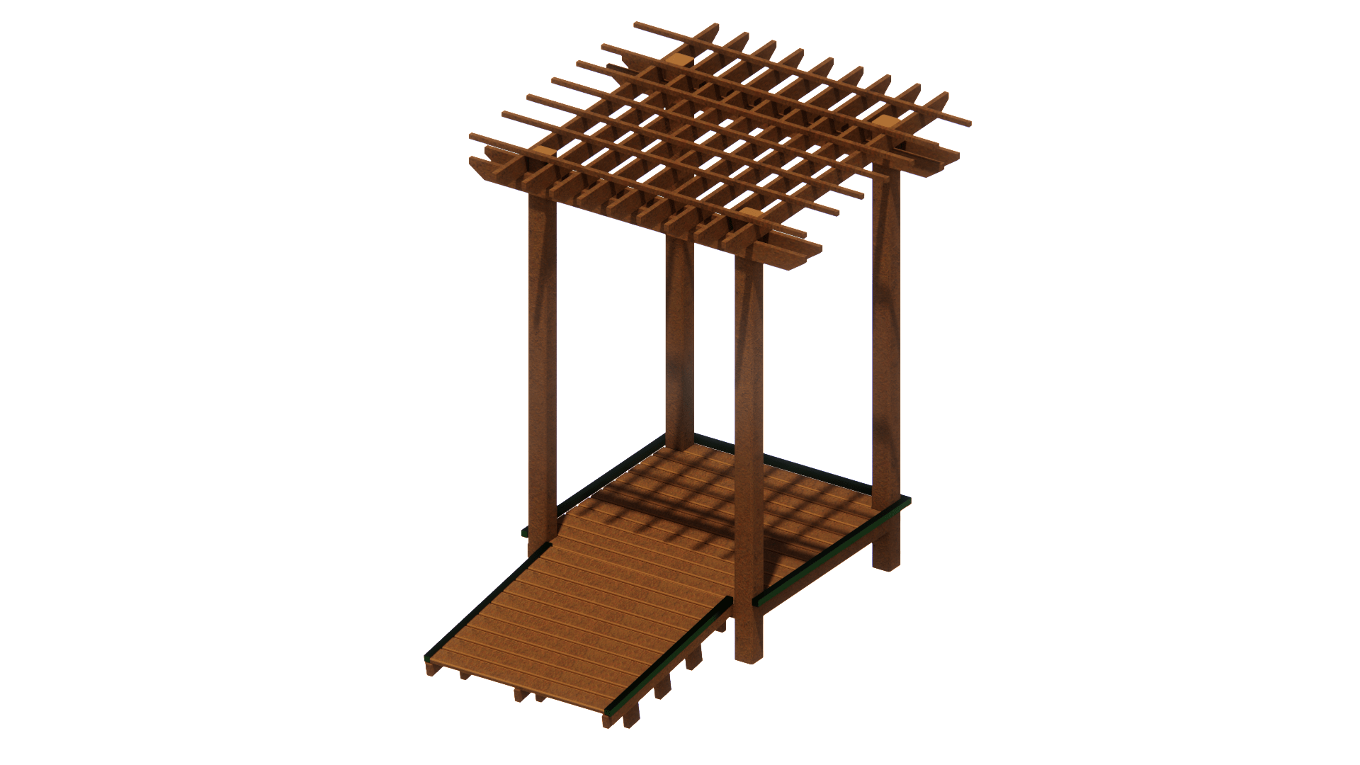 Drama Deck with Ramp and Trellis - Image 2