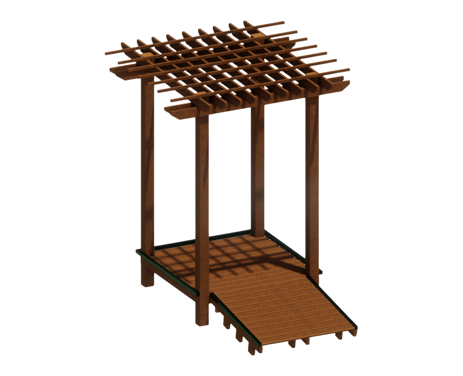 Drama Deck with Ramp and Trellis